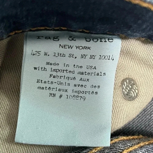 Rag & Bone High Rise Distressed Skinny Jeans - Picture 13 of 17